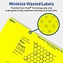 Avery Laser/Inkjet Rectangle Multipurpose Labels, 2.5" x 5", Neon Yellow, 30/Pack (94246)~#|#~C4557085-AB1A-4229-BC5FB6489A20B52D_sc7