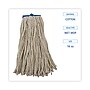 UNISAN Cut-End Lie-Flat Wet Mop Head, Cotton, 16oz, White~#|#~C463E346-CFF0-4A90-AE5B26A8721D47C9_sc7