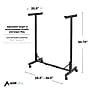 AdirOffice Metal Mobile File Cart with Swivel Wheels and (12) 30" Hanging Clamps, Black (615-BLK-PKG)~#|#~C467B497-BD3B-4387-8E6FA8D410A1B526_sc7