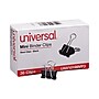 Universal® Binder Clips, Mini, Black/Silver, 36/Box~#|#~C4AE50A2-F48F-442B-BEA0E2BBD95F65C8_sc7