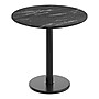 Flash Furniture TopGuard 31.25" Round Wood Dining Table with Round Base, Black Faux Marble/Black Base (STRD31BMATR18)~#|#~C4B4E883-B21C-4446-9865563F6431E622_sc7