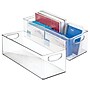 iDESIGN Stackable Plastic Storage Bin, 5" x 16"x 6", Clear, 4/Pack (28033M2)~#|#~C4B571FF-2945-41DF-8CBC69C45E274499_sc7