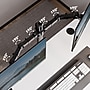 FlexiSpot Adjustable Dual Monitor Arm Mount for Sit-Stand Riser, Up To 30" Monitor, Black (D1D-E)~#|#~C4B88488-9099-4F1D-A13C76C60D327C8F_sc7