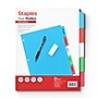 Staples Write-On Dividers, 5-Tab, Assorted Colors (13512/23180)~#|#~C4D54056-66A4-4E7A-8E4BB388ABED3755_sc7