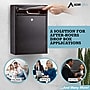 AdirOffice Wall Mounted Drop Box Indoor/Outdoor Interoffice Mailbox, Black (631-04-BLK)~#|#~C4DF6888-C0C8-4018-A6ED870775A0170E_sc7