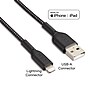 NXT Technologies™ 4 Ft. Braided Lightning to USB Cable, Black (NX54354)~#|#~C4E4178F-8BD6-4279-93C4869E7C588FB1_sc7