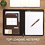Samsill Vintage Plastic Padfolio with Zipper Closure, Dark Brown (SAM70836)~#|#~C4EB77CA-A8C0-4F92-9C4FF616CA72E9CB_sc7