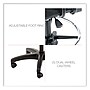 Alera® Interval Series Swivel Task Stool, 100% Acrylic With Tone-On-Tone Pattern, Black~#|#~C4F8CBF0-5639-43B9-88954C1754326B5F_sc7