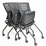 Lorell Conjure Fabric Office Nesting & Folding Chairs, Black, 2/Carton (LLR62020)~#|#~C512842A-AFAA-41E4-9588F8ED401FBBC5_sc7