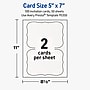 Avery Flourished Edge Invitation Cards , 5" x 7", Matte White, 100/Pack (19479399756)~#|#~C51B817D-4A58-4535-98BB679940B44149_sc7