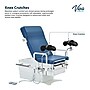 Viva Comfort Pointe Power Electric Pelvic Tilt Exam Table w/Stirrups, Knee Crutches, Hand Rails, 396lbs. Capacity, Blue~#|#~C52387A1-40B6-4A8E-93171A857FAA18F0_sc7