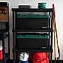Remington Heavy Duty 60 Qt. Storage Bin with Latching Lid, Plastic, Black, 2/Pack (500334)~#|#~C533FBE7-FF35-46E9-9D1BF7B76823CEAA_sc7