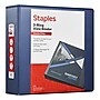 Staples 3" 3-Ring View Binder, D-Ring, Blue (55421/26451)~#|#~C542BF16-51CC-4BEC-8614B72D416EDFE3_sc7