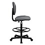 Flash Furniture Fabric Drafting Chair, Gray (BT-659-GRY-GG)~#|#~C54929A3-20AA-4BFB-8BC394AB7F89DCCD_sc7