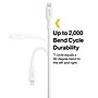 NXT Technologies™ 6 Ft. Braided Lightning to USB Cable, White (NX60465)~#|#~C563311A-B29E-4B40-B7B28E1921ED694B_sc7