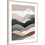 Amanti Art Nordic Landscape Mountain Range 06 by Little Dean Wood Framed Wall Art Print, 33"W x 41"H (A42679023207)~#|#~C574E61D-123F-4C12-BDED012B64130816_sc7