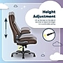 Serta Torrington Ergonomic Polyurethane Big & Tall Chair, 400 lb. Capacity, Dark Walnut Brown (52399-DBRN)~#|#~C589EABA-45D3-446F-90AE9D894DE68CBE_sc7