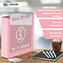 Davis Group Standard View 2" 3-Ring Binders, Blush, 6/Pack (7413-11-06)~#|#~C59A9281-82A2-4096-B5C1A47F7CC7659E_sc7
