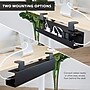Mount-It! Clamp-on Under Desk Cable Management Tray, Holds up to 11 lbs., Matte Black (MI-7286BLK)~#|#~C5A5C6A3-FBC3-415F-B2DF0B3DCA1043D9_sc7