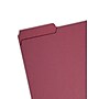 Smead File Folder, 3 Tab, Letter Size, Maroon, 100/Box (10275)~#|#~C5B8310E-4B38-467A-A03F82304A978FAD_sc7