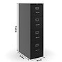 Staples Heavy Duty 4 Drawer Vertical File Cabinet, Letter Size Documents, 25" D x 15" W x 51.97" H, Black~#|#~C5BBFCFF-ACA8-4DBF-BDC1F442438DFF16_sc7