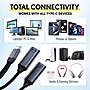 Overtime USB-C to USB-C & Type-C Audio and 100W Charging Splitter Adapter, Male to Female/Female, Black (OADCTCCBK)~#|#~C5DBCD0E-FC0C-4CE1-9CD207E1492BBB90_sc7