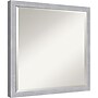 Amanti Art Grace Brushed Nickel Narrow Frame Wall Mirror, 22" x 22" (A42675343054)~#|#~C5E41133-C5FA-4997-840661EFC33DCA7C_sc7