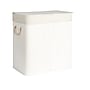 Household Essentials 39-Gallon 2-Section Hamper with Lid, Bamboo, White (HE1226)~#|#~C5E5D3BD-1F0A-40A8-B655781001DDDD31_sc7