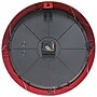 Infinity Instruments Round Retro Red Wall Clock, Aluminum, 15" (10940RD-15)~#|#~C5E896C6-5320-43B8-851342A91F843C35_sc7