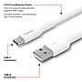 Staples TECH USB-C to USB-A Charging Cable, 3.3 ft., 480 Mbps, White (ST62337)~#|#~C5EDE8BC-BA9C-4C34-A935D360D31445D2_sc7
