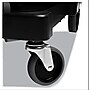 Rubbermaid Executive Janitor Cleaning Cart, 3 Shelf, 8", 4" Caster, 21.8" x 46" x 38", Black~#|#~C5FD7D5D-67E3-484C-9708BB8FE1FD3D00_sc7