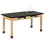 Diversified Woodcrafts School Classroom Rectangular Science Lab Table, 60" x 30", Oak (C714LBBK30N)~#|#~C618FA22-26E2-400C-B59BE61CCA206F08_sc7