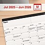 2025-2026 Staples 22" x 17" Academic Monthly Desk Pad Calendar, Black (ST12952-25)~#|#~C625D529-57CA-48F3-82ACDA746A3162BF_sc7