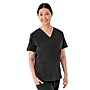 Medline Lex AVE Women's 3-Pocket V-Neck Scrub Top, XL, Black (4802BLKXL)~#|#~C63279C6-F8D9-42EF-997BCCB1E32F963A_sc7