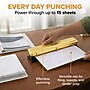 Bostitch Desktop 3-Hole Punch, 15 Sheet Capacity, Gold (HP15-GOLD)~#|#~C6357043-011C-4FFD-9A018EAAD9DB60FC_sc7