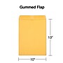 Staples Gummed Kraft Catalog Envelopes, 10"L x 13"H, Brown, 100/Box (SPL534750)~#|#~C63BCF2D-BAB4-4F60-A522B2DBF7FD27C9_sc7