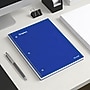 STAPLES Accel 1‑Subject Notebook, 8.5” x 11”, College Ruled, 100 Sheets, Blue~#|#~C63EDC90-740B-414D-B77EAD85FC2CC6D0_sc7
