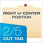 Pendaflex Heavy Duty File Folder, 1-Tab, Letter Size, Manila, 100/Box (R752 2/5 RC)~#|#~C660A52E-4461-4211-9E9D285021B133F8_sc7