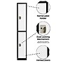 AdirOffice 72'' 2 Tier Black and White Storage Locker, 4/Pack (ADI629-202-B-W-PKG-4)~#|#~C665ABF7-34F0-4DE8-AF10AB074F68C921_sc7