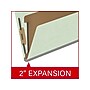 Medical Arts Press Pressboard Classification Folder, 1 Divider, 2" Expansion, Legal Size, Pale Green, 10/Box (DV-T52-14-3PGN)~#|#~C6730AC7-1B0C-44B0-9E850214D63226C9_sc7