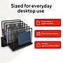 TRU RED™ 5-Compartment Metal Mesh File Organizer,  Matte Black (TR57554)~#|#~C684CA6C-5622-4282-A6F54D4CAA00E342_sc7