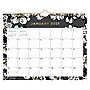 2027 Blue Sky Baccara Dark 11" x 8.75" Monthly Wall Calendar, Black/Gold (116052-27)~#|#~C706B815-26AE-42D0-A0B8BCA37F51C54D_sc7