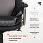 Sharper Image S-600 Active Lumbar Heated Ergonomic Bonded Leather Swivel Executive Massage Chair, Black (60098-BLK)~#|#~C7332B64-F810-4454-B442ABE7D40DCC38_sc7