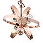 Lalia Home 3-Light 18" Adjustable Globe Hanging Metal and Clear Glass Ceiling LED Pendant, Rose Gold (LHP-3010-RG)~#|#~C739EDE5-E914-4EE9-B123F7755EBDEB8C_sc7