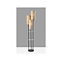 Adesso Trio 68" Matte Black Floor Lamp with Three Cylindrical Light Brown Shades (4305-01)~#|#~C74BFCA1-FEE2-497D-A63B90547798DA57_sc7