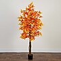 Nearly Natural 6' Autumn Deluxe Maple Artificial Fall Tree (T4745)~#|#~C75064DF-2E7F-4C86-90A79CCD513DE1A2_sc7