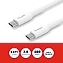 Staples TECH USB-C to USB-C Charging Cable, 3.3 ft., White (ST62334)~#|#~C75ACF0B-82F3-407D-BAAEAA5C9A55811D_sc7