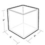 Azar Displays 6”W Deluxe Clear Square Cube Bin, 4 Cubes/Pack (556306)~#|#~C75D4E27-AA30-47D1-B7DD1316B2189225_sc7