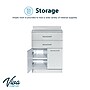 Viva Comfort 36"H x 24"W Exam Room Medical Cabine, 2-Drawers, Gray (ADIME902-24-GRY)~#|#~C76CFF62-F052-459B-BED5C0CE3AA0EA36_sc7