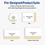 Avery Gold Lace Trim Pattern Matte Blank Card, White, 120/Pack (S00-EWZ)~#|#~C77B9263-C57C-4C9E-8B9F7F498C6347A3_sc7